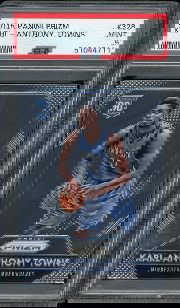 Karl-Anthony Towns 2015/16 Panini Prizm RC #328 PSA 9 MINT Wolves