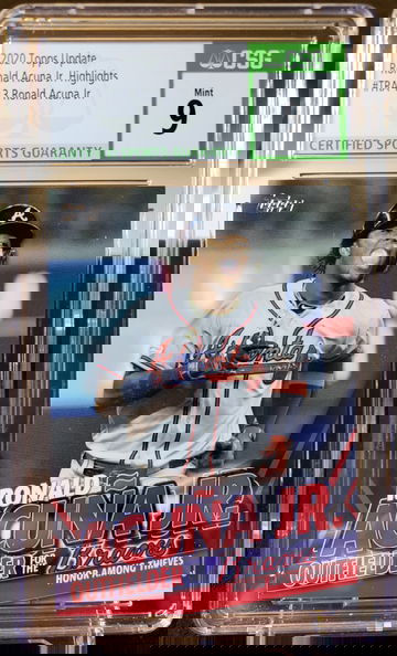 2020 Topps Update Ronald Acuna Jr Highlights #TRA-13 CSG Mint 9 Atlanta Braves