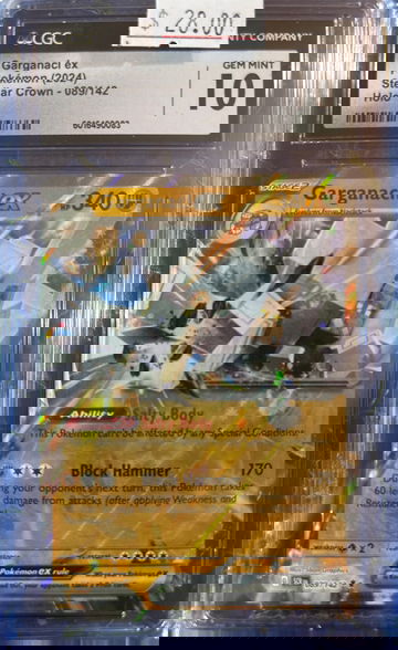 2024 Pokémon Garganacl ex Stellar Crown 089/142 CGC 10 Gem Mint
