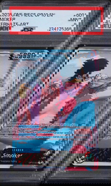 2025 One Piece Royal Blood Alternate Art Smoker #OP10-001 PSA 9