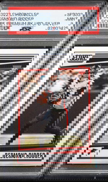 2022 Chronicles Score Premium Desmond Ridder RC SP-303 Silver Prizm - PSA 9