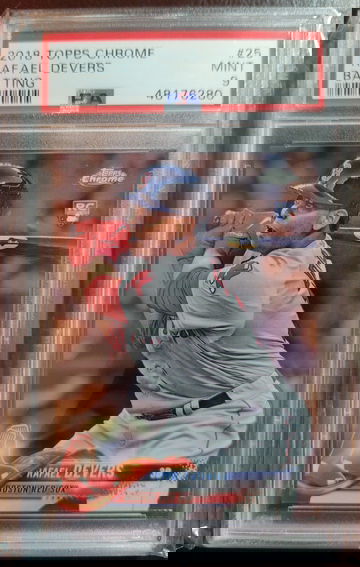 2018 Topps Chrome Rafael Devers #25 PSA 9