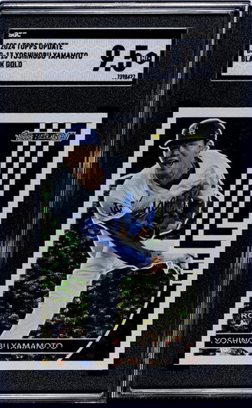 2024 Topps Update #BG-13 Yoshinobu Yamamoto Black Gold SGC 9.5