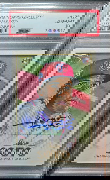 PSA 10 2018 Topps Gallery #126 JUAN SOTO Rookie Autograph RC Yankees