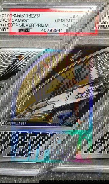 LeBron James 2019/20 Silver Prizm Hyped PSA 10