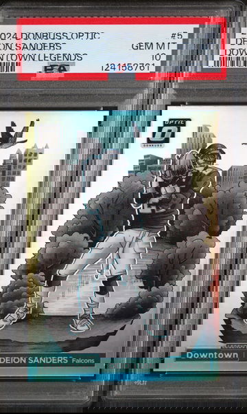2024 Donruss Optic Downtown Legends Deion Sanders #5 PSA 10