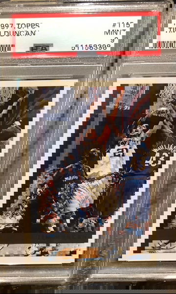 1997 Topps Tim Duncan RC Rookie - PSA 9 Mint