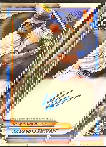 2024 Bowman Chrome Yohairo Cuevas Auto 1st Prospect #CPA-YCU