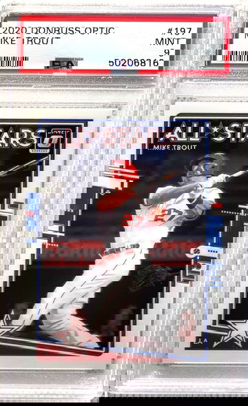 Mike Trout 2020 Donruss Optic All Star PSA9 Mint