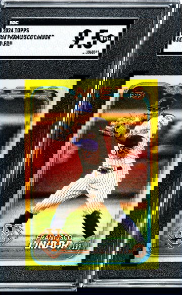 2024 Topps #650 Francisco Lindor Gold Foil SGC 9.5