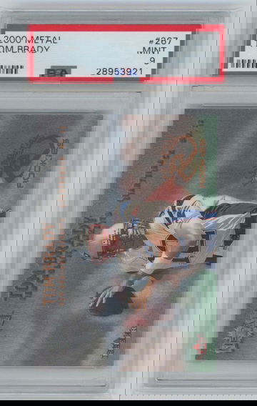 Tom Brady 2000 Metal PSA 9