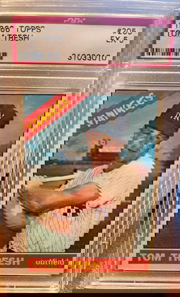 1966 Topps Tom Tresh #205 PSA 5 EX NY Yanks