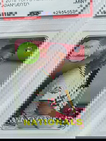 2018 topps heritage juan soto psa 9