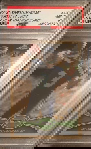 2012 Topps Chrome Russell Wilson Rookie RC PSA 9 Mint