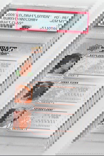 PSA 10 GEM MINT UD DRAFT ED. RUBIO FLYNN STEPHEN CURRY RC #D-RFC 