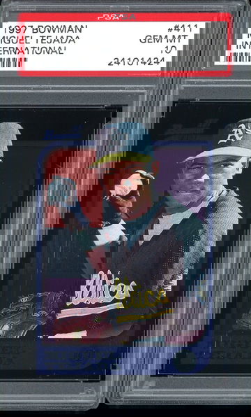 MIGUEL TEJADA 1997 BOWMAN INTERNATIONAL #411 POP 8 PSA 10 ROOKIE RC