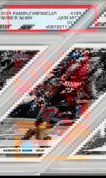 2019 Chronicles Donruss 199 Kendrick Nunn PSA 10 Rated Rookie RC