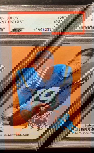1969 Topps Johnny Unitas PSA 7 Centered