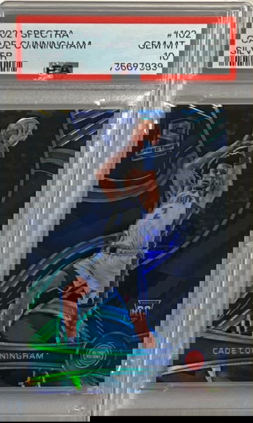 2021-22 Panini Spectra Basketball #102 Cade Cunningham RC Rookie Silver PSA 10