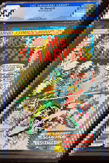 Ms. Marvel #2 CGC 9.8 WP 2nd Appearance & Origin Feb 77