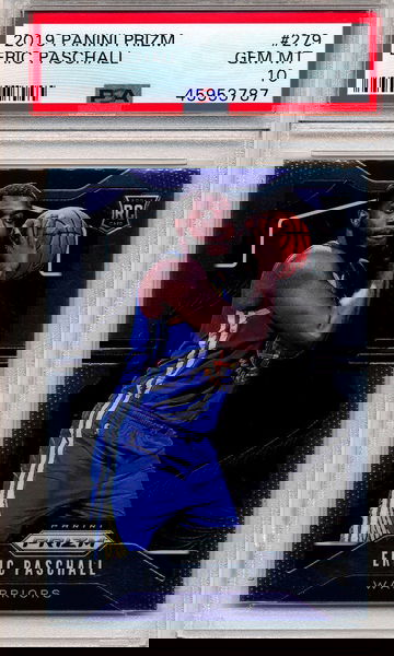 Eric Paschall 2019-20 Panini Prizm #279 PSA 10 Gem Mint Rookie Card RC Warriors