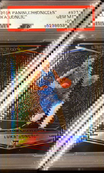 2018 Panini Chronicles Luka Doncic Obsidian PSA 10 Rookie Card RC