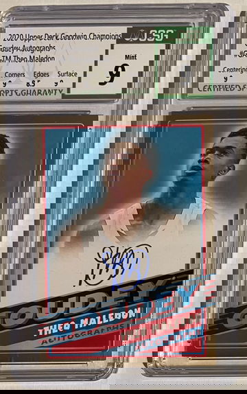 2020 Upper Deck Theo Maledon on card auto CSG 9 Hornets