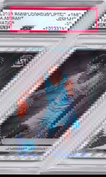 Ja Morant 2019 Optic Fanatics Silver Wave PSA 10