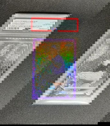 Josh Lowe Purple Foil /299 Rookie PSA 10