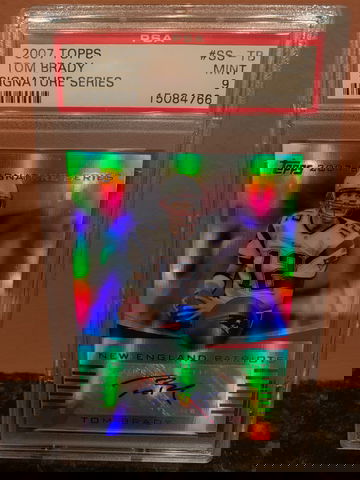 2007 Topps Tom Brady Auto Signature Series #SS-TB PSA 9 MINT-No PSA 10s Pop of 3