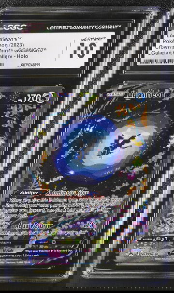 2023 Pokemon #GG39/GG70 Lumineon V Galarian Gallery CGC 10