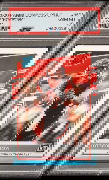 2020 Donruss Optic Rated Rookie Holo Joe Burrow #151 PSA 10