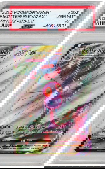2020 Pokemon Butterfree Vmax Darkness Ablaze PSA 10