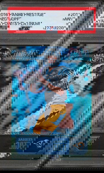 2016 Panini Prestige Xtra Points Platinum Jared Goff #201 /25 PSA 9