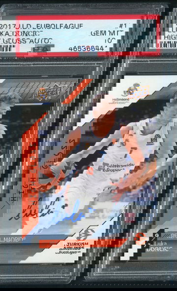 Luka Doncic 2017 upper deck euroleague auto