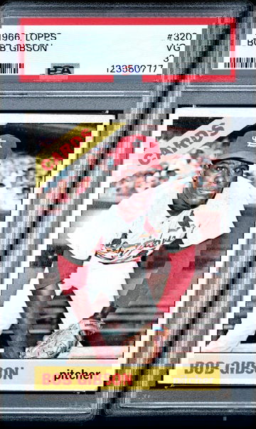1966 Topps Bob Gibson #320 PSA 3