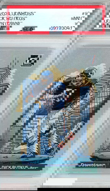 2024 PANINI DONRUSS DOWNTOWN! DICK BUTKUS #9 CHICAGO BEARS HOF PSA 9 MINT