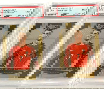2x 2016 cristiano Ronaldo select psa 9