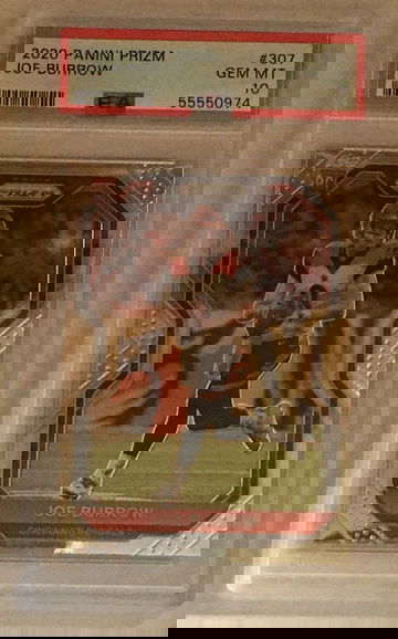 2020 Prizm Base Joe Burrow RC Rookie PSA 10 Gem Mint