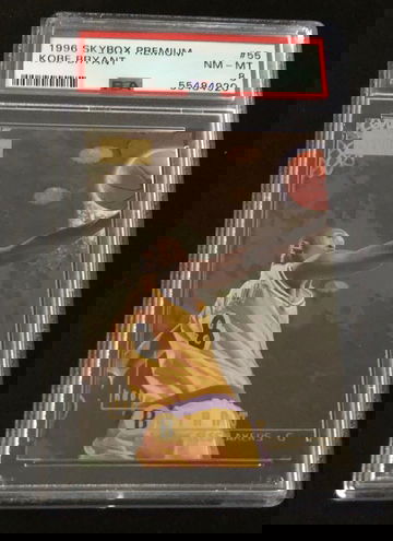 PSA 8 KOBE BRYANT 1996 SKYBOX PREMIUM ROOKIE RC #55