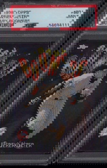 1998 Topps Baby Boomers Derek Jeter PSA 9 Mint pop 2 none higher