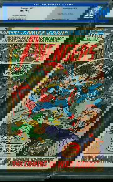 AVENGERS #98, CGC 9.6 NM+