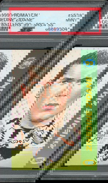 1999 Promatch Footballers Zinedine Zidane PSA 9 Pro Match POP 1 None Higher