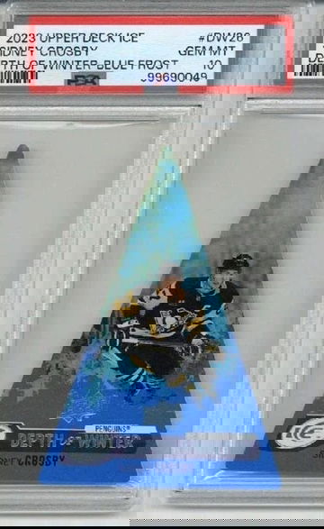 2023 UPPER DECK ICE DEPTH OF WINTER BLUE FROST SIDNEY CROSBY PENGUINS /25 PSA 10