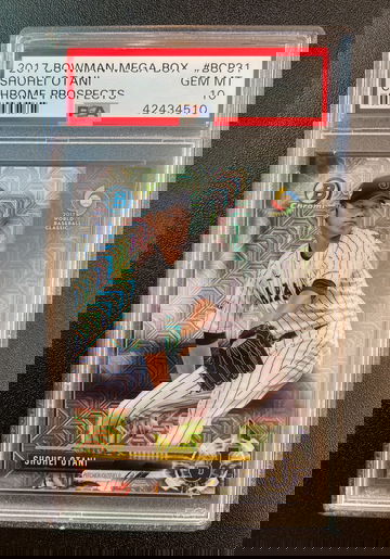 2017 Bowman Mega Shohei Ohtani Chrome Prospects PSA 10