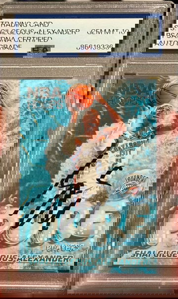 2024 Hoops #6 SHAI GILGEOUS-ALEXANDER Signed PSA AUTHENTIC Auto 10 OKC Thunder