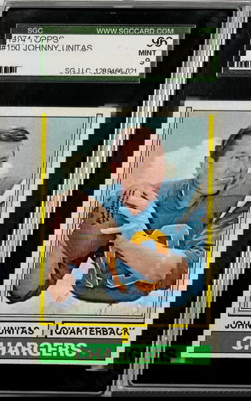 1974 Topps John “Johnny” Unitas SGC 96/9 (Mint)