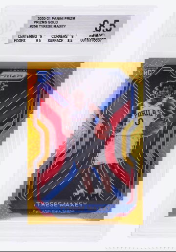 2020 Panini Prizm Gold Prizm Tyrese Maxey #256 /10