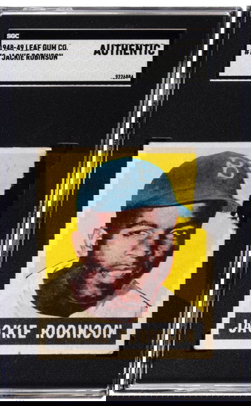 1948 Leaf Jackie Robinson SGC Authentic