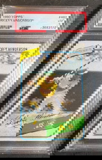 1980 Topps Rickey Henderson PSA 3 482